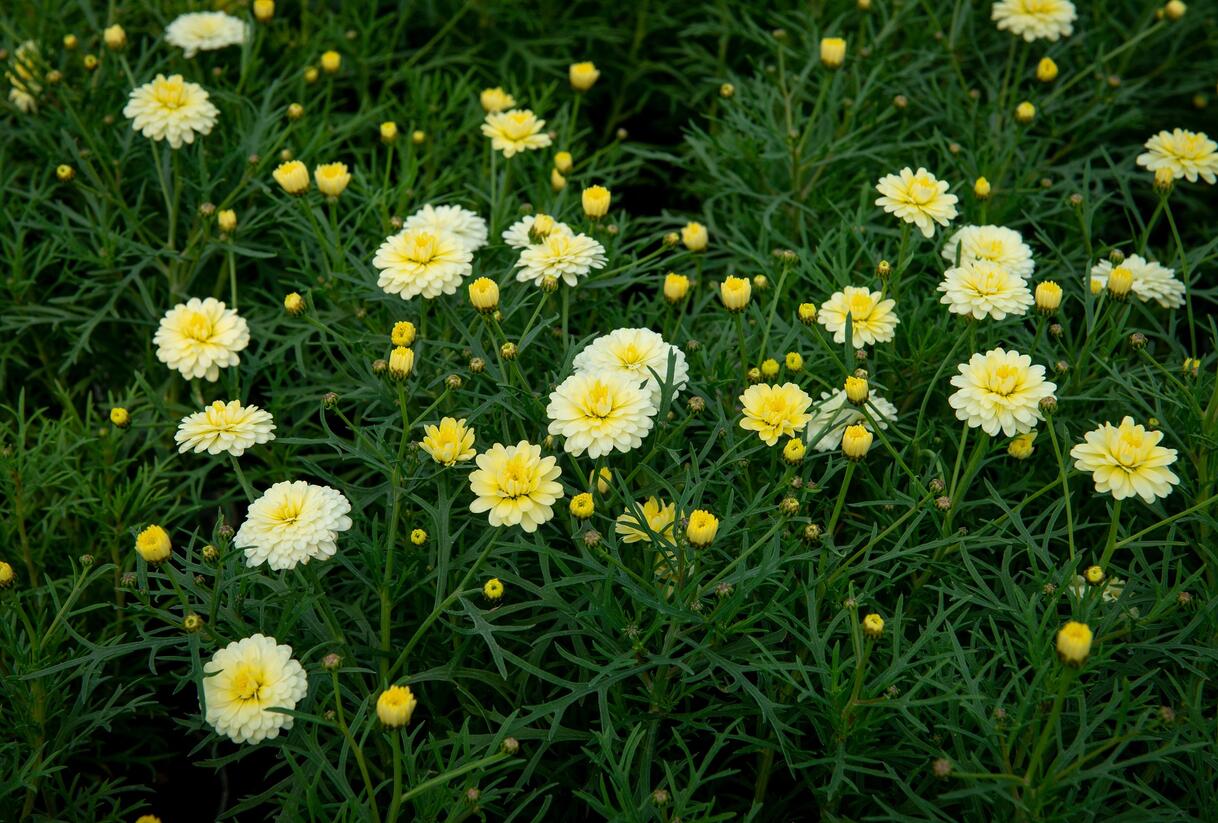 Kopretina pařížská 'Aramis Double Primrose' - Argyranthemum frutescens 'Aramis Double Primrose'
