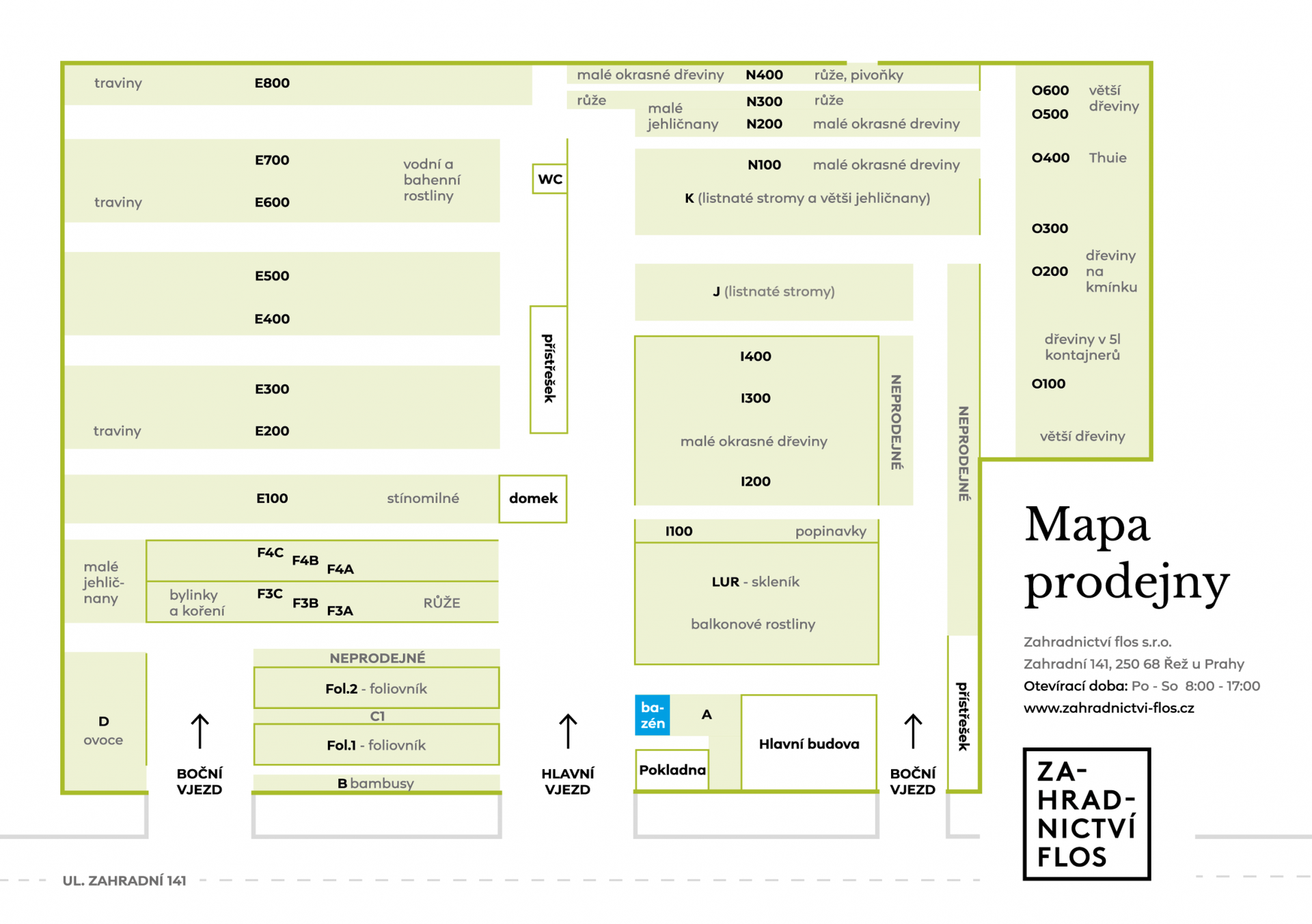 Flos mapa prodejny web