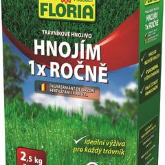 Trávníkové hnojivo FLORIA HNOJÍM 1x ROČNĚ 2,5 kg - Trávníkové hnojivo FLORIA HNOJÍM 1x ROČNĚ 2,5 kg