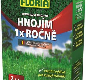 Trávníkové hnojivo FLORIA HNOJÍM 1x ROČNĚ 2,5 kg - Trávníkové hnojivo FLORIA HNOJÍM 1x ROČNĚ 2,5 kg