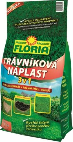 Trávníková náplast FLORIA 3 v 1 - 1 kg - Trávníková náplast FLORIA 3 v 1 - 1 kg