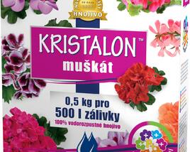Krystalické hnojivo na muškáty 0,5 kg