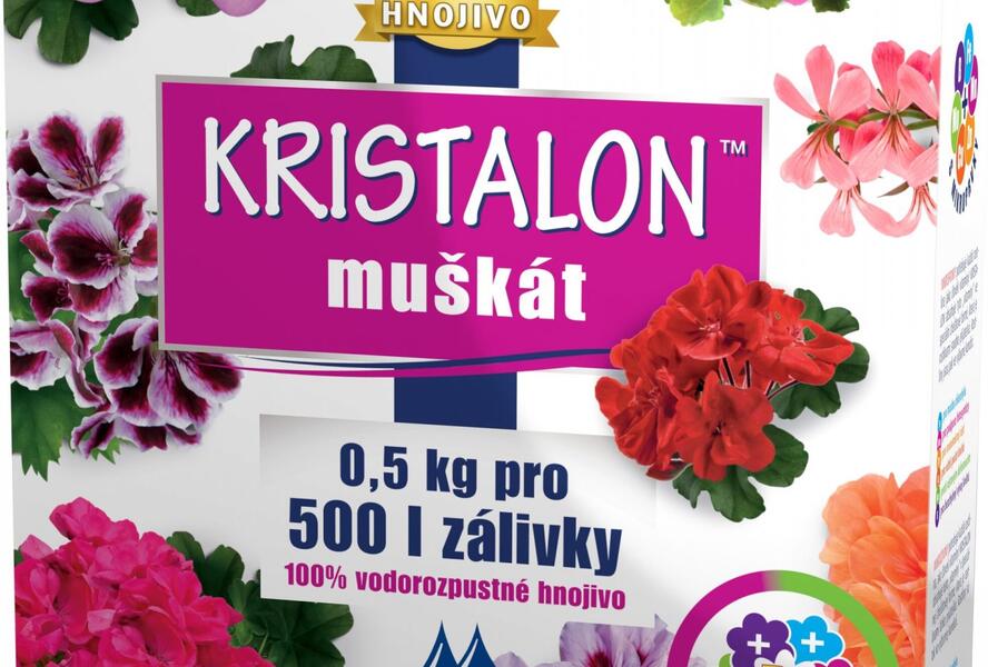 Krystalické hnojivo na muškáty 0,5 kg - Kristalon Muškát 0,5 kg