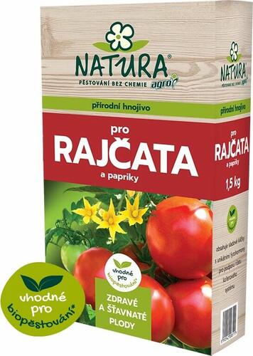 Přírodní hnojivo pro rajčata a papriky NATURA 1,5 kg