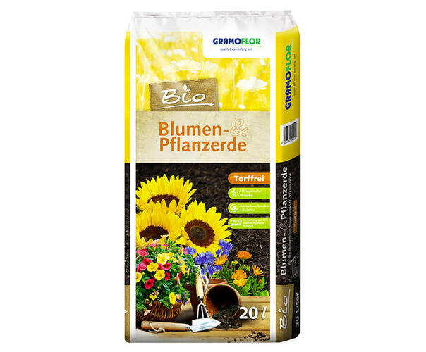Substrát Gramoflor ORGANICKÝ bezrašelinový univerzál 20 l - Substrát Gramoflor ORGANICKÝ bezrašelinový univerzál 20 l