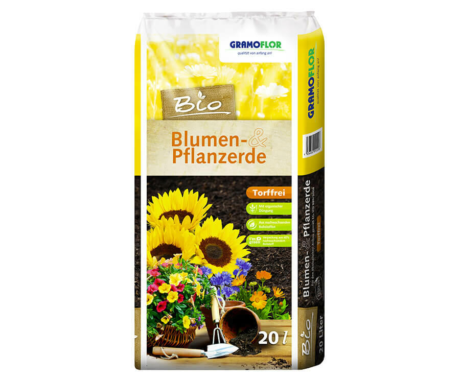Substrát Gramoflor ORGANICKÝ bezrašelinový univerzál 20 l - Substrát Gramoflor ORGANICKÝ bezrašelinový univerzál 20 l