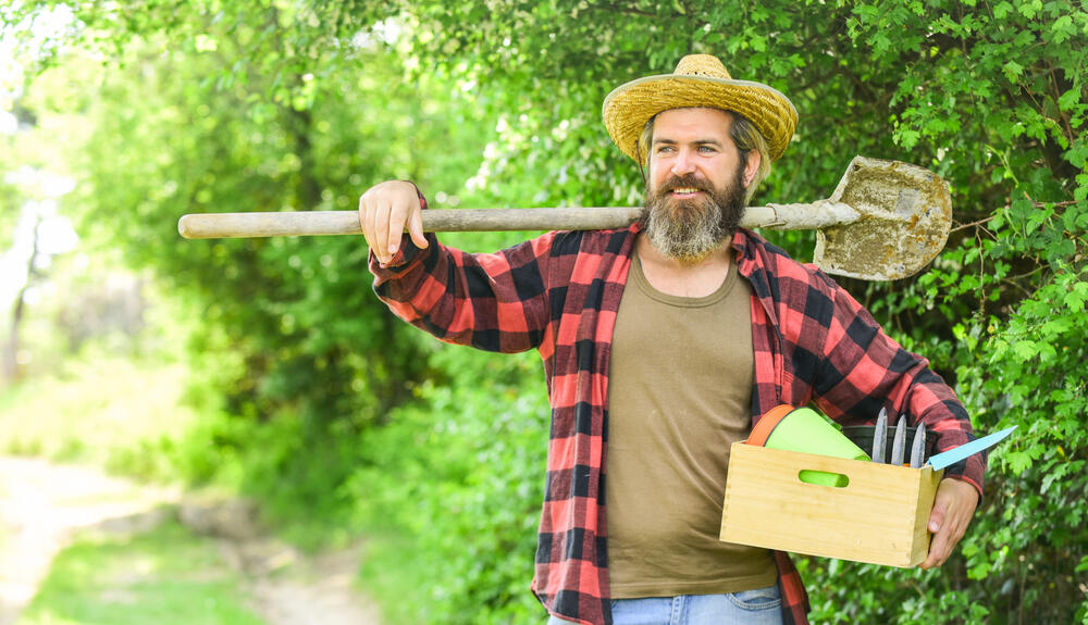 zahradník ve farmarskem stylu