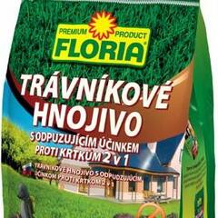 Trávníkové hnojivo FLORIA s odpuzujícím účinkem proti krtkům - Trávníkové hnojivo FLORIA s odpuzujícím účinkem proti krtkům