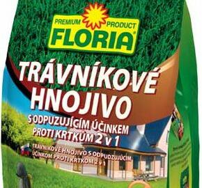 Trávníkové hnojivo FLORIA s odpuzujícím účinkem proti krtkům - Trávníkové hnojivo FLORIA s odpuzujícím účinkem proti krtkům