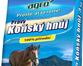 Organické hnojivo vyráběné z koňského hnoje