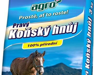 Organické hnojivo vyráběné z koňského hnoje