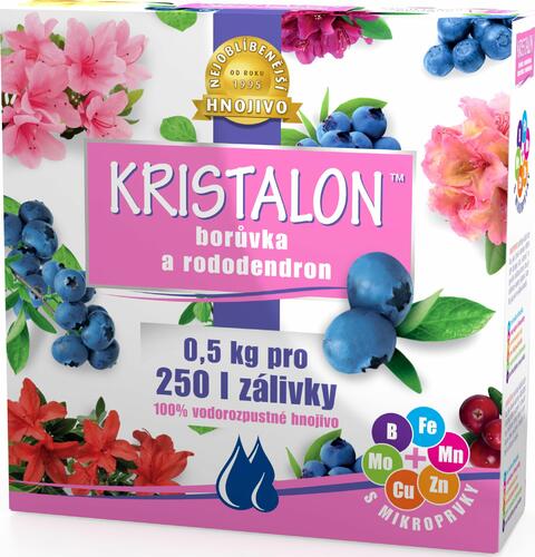 Krystalické hnojivo na borůvky a rododendrony 0,5 kg - Kristalon borůvky a rododendrony 0,5 kg