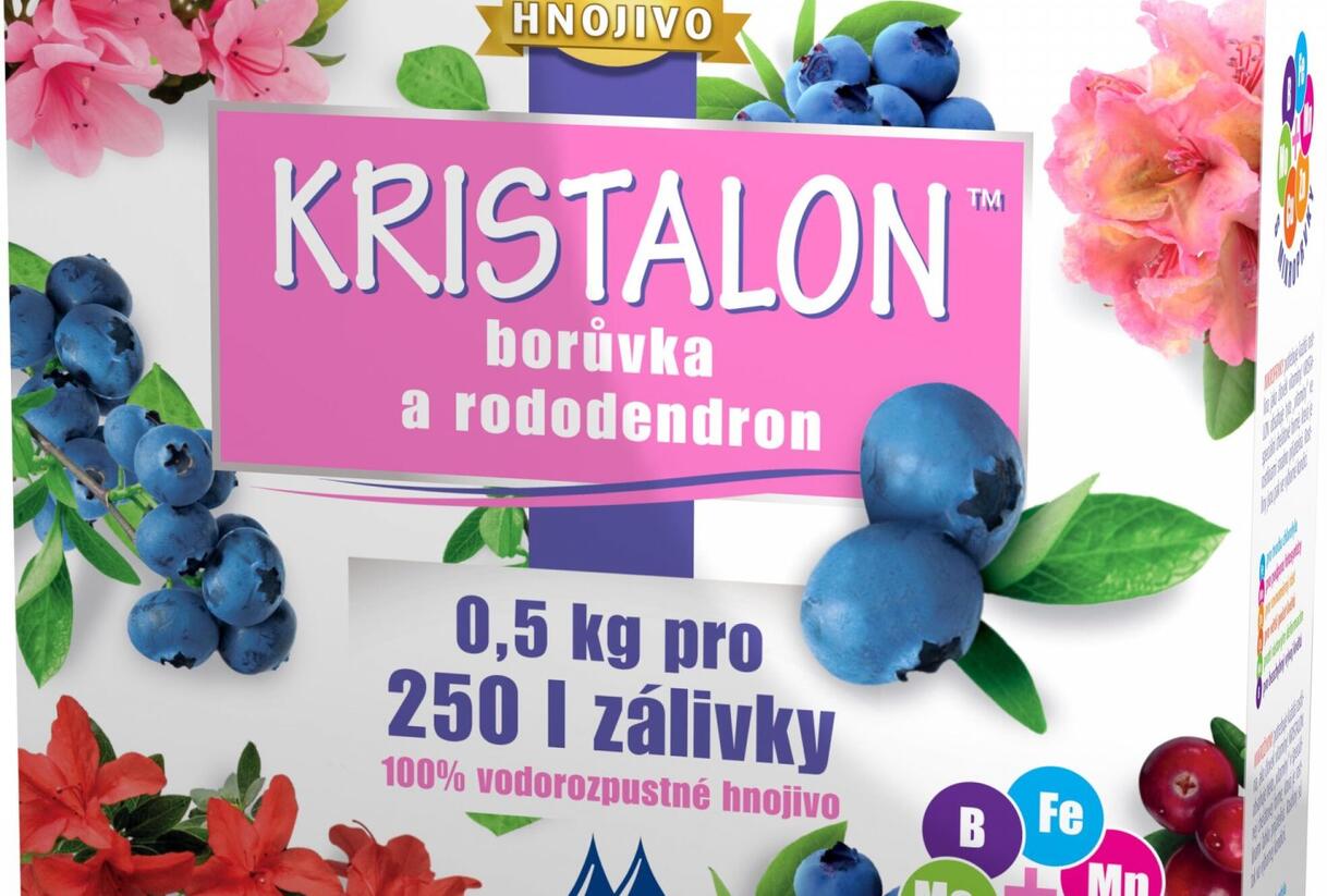 Krystalické hnojivo na borůvky a rododendrony 0,5 kg - Kristalon borůvky a rododendrony 0,5 kg