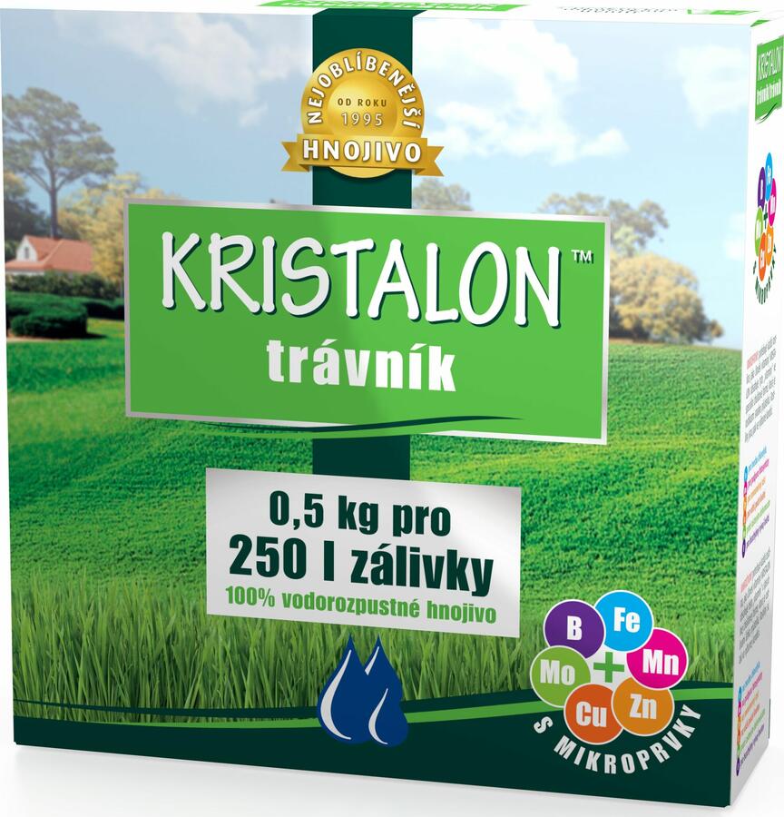 Krystalické hnojivo na trávník 0,5 kg - Kristalon Trávník 0,5 kg