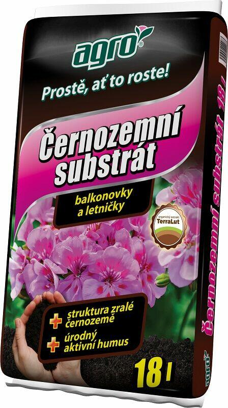 Černozemní substrát pro balkónovky a letničky AGRO - Černozemní substrát pro balkónovky a letničky AGRO