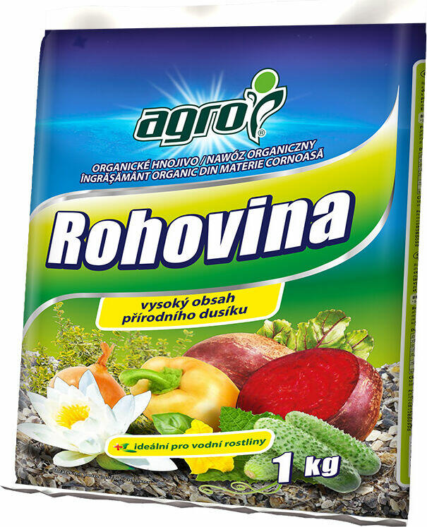 Organické dusíkaté hnojivo Rohovina 1 kg - Rohovina AGRO 1 kg