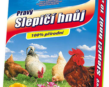 Organické hnojivo z drůbeží podestýlky