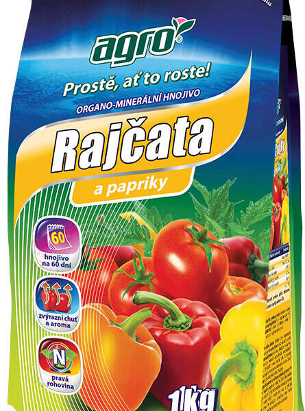 Organo-minerální hnojivo rajčata a papriky AGRO 1 kg - Organo-minerální hnojivo rajčata a papriky AGRO 1 kg