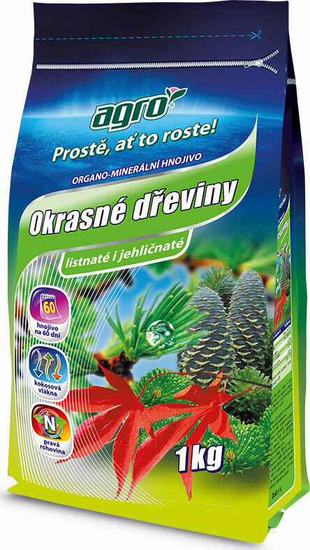 Organo-minerální hnojivo okrasné dřeviny AGRO 1 kg - Organo-minerální hnojivo okrasné dřeviny AGRO 1 kg