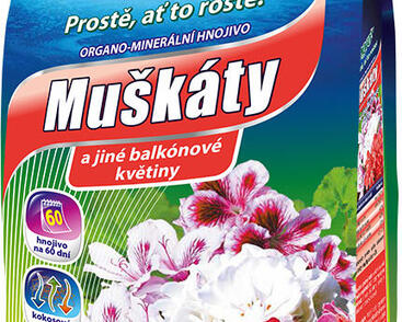 Organo-minerální hnojivo muškáty AGRO 1 kg