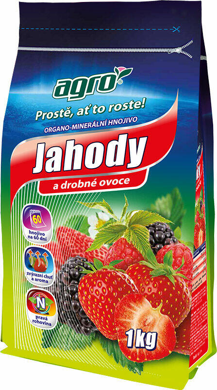 Organo-minerální hnojivo jahody AGRO 1 kg - Organo-minerální hnojivo jahody AGRO 1 kg