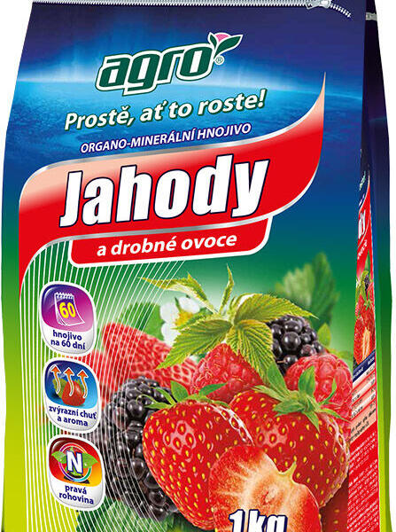 Organo-minerální hnojivo jahody AGRO 1 kg - Organo-minerální hnojivo jahody AGRO 1 kg