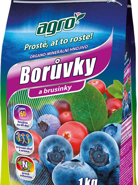 Organo-minerální hnojivo borůvky a brusinky AGRO 1 kg - Organo-minerální hnojivo borůvky a brusinky AGRO 1 kg