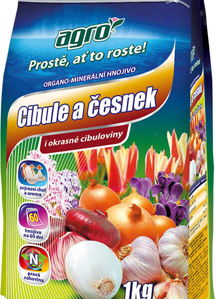 Organo-minerální hnojivo cibule a česnek AGRO 1 kg - Organo-minerální hnojivo cibule a česnek AGRO 1 kg