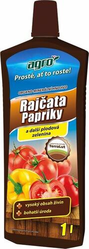 Organo-minerální kapalné hnojivo na rajčata, papriky a okurky AGRO 1 l - Organo-minerální kapalné hnojivo na rajčata, papriky a okurky AGRO 1 l