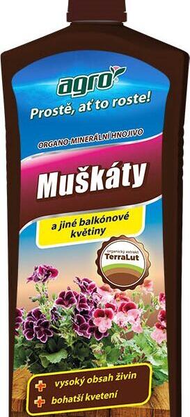 Organo-minerální kapalné hnojivo na muškáty AGRO 1 l - Organo-minerální kapalné hnojivo na muškáty AGRO 1 l
