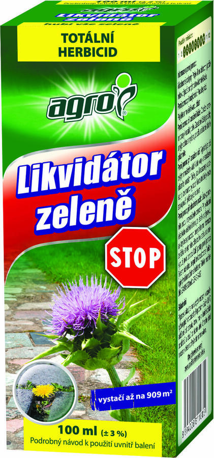 Totální systémový listový herbicid - Likvidátor zeleně STOP 100 ml