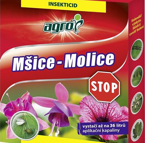 Insekticid působící na všechna vývojová stadia škůdců - Mšice - Molice STOP