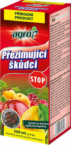 Přírodní postřikový pomocný insekticid proti přezimujícícm škůdcům - Přezimující škůdci STOP 250 ml