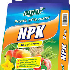 Minerální hnojivo k základnímu hnojení ovoce a zeleniny NPK - NPK se zeolitem AGRO