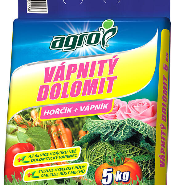 Minerální hnojivo s vysokým obsahem vápníku, hořčíku a stopových prvků - Vápnitý dolomit AGRO
