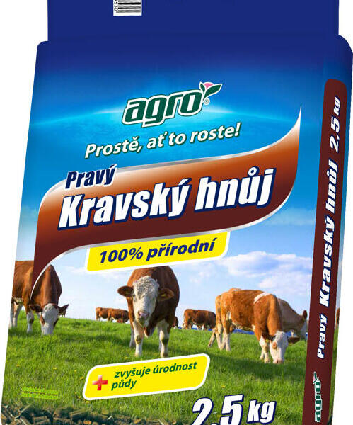 Organické hnojivo vyráběné z kravského hnoje - Kravský hnůj AGRO