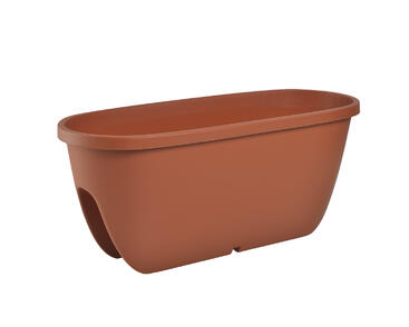 Truhlík na zábradlí Balconia 60 terakotový