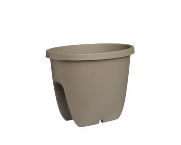 Květináč na zábradlí Balconia 30 kapučínový