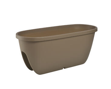 Truhlík na zábradlí Balconia 60 kapučínový