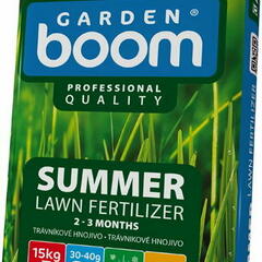 Dlouhodobé trávníkové hnojivo - léto - Garden Boom - Summer