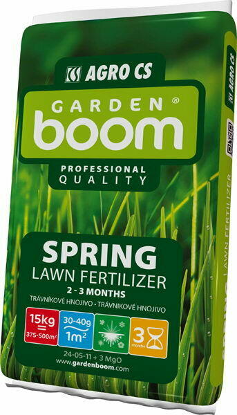 Dlouhodobé trávníkové hnojivo - jaro - Garden Boom - Spring
