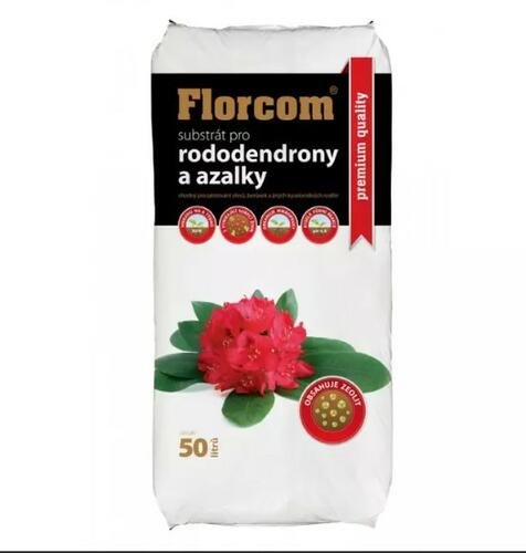 Substrát premium pro rododendrony, azalky, vřesovištní 50 l - Substrát vřesovištní Florcom 50 l