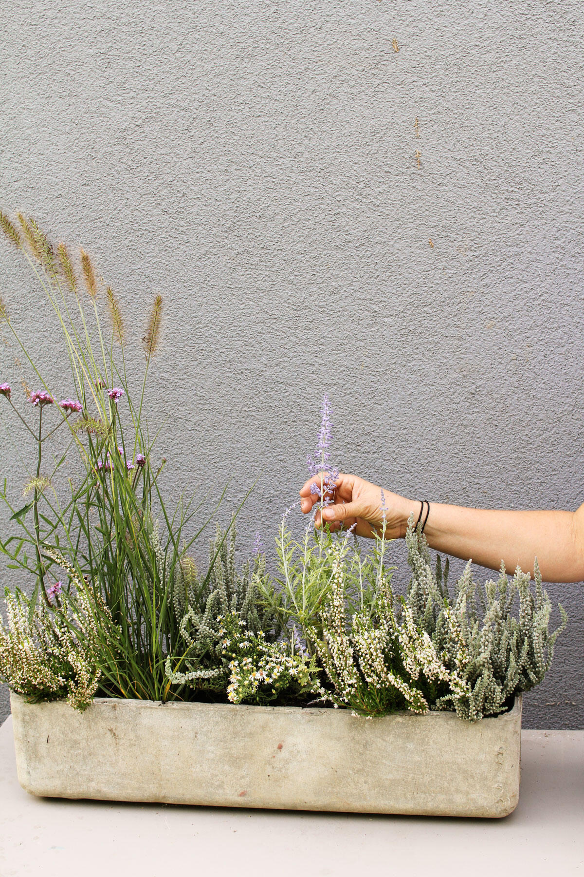 podzimní výzdoba v truhlíku