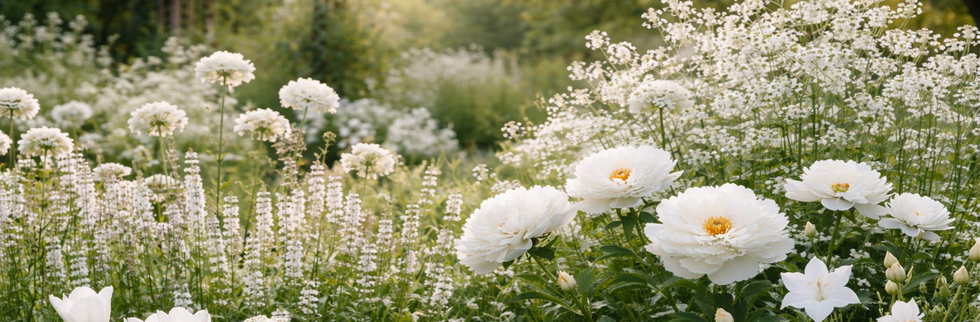 Bílá zahrada Cloud white Pantone