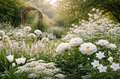 Bílá zahrada Cloud white Pantone