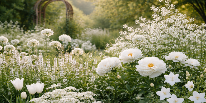 Bílá zahrada Cloud white Pantone