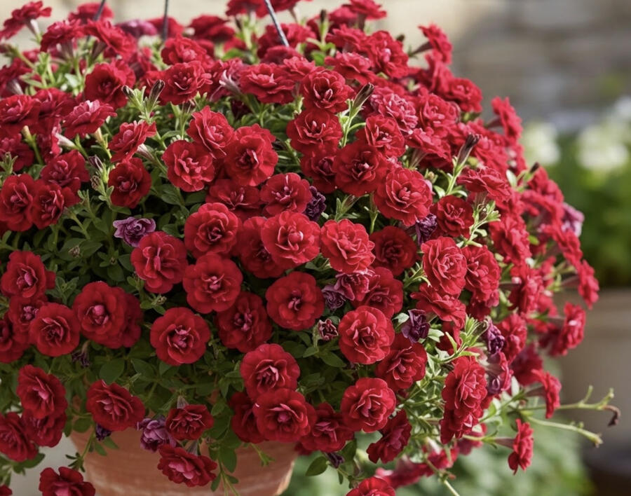 Minipetúnie, Million Bells 'Sweetbells Double Red' - Calibrachoa hybrida 'Sweetbells Double Red'