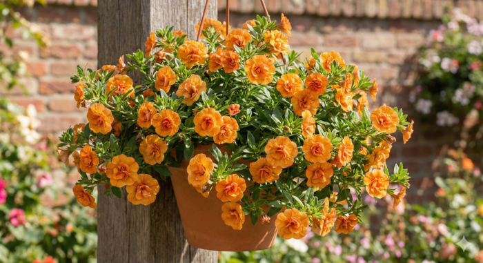 Minipetúnie, Million Bells 'Sweetbells Double Orange' - Calibrachoa hybrida 'Sweetbells Double Orange'