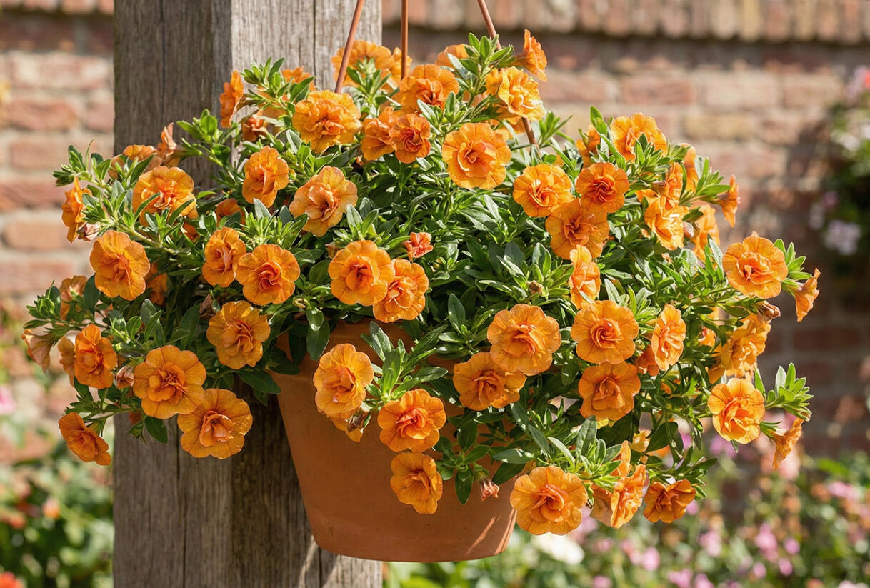Minipetúnie, Million Bells 'Sweetbells Double Orange' - Calibrachoa hybrida 'Sweetbells Double Orange'