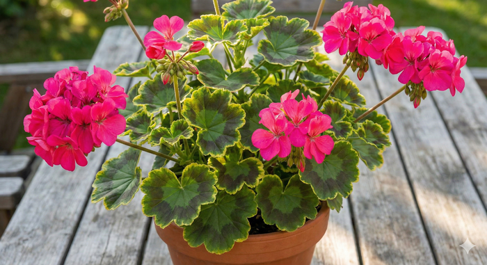 Muškát, pelargonie páskatá 'Green Idols Neon' - Pelargonium zonale 'Green Idols Neon'